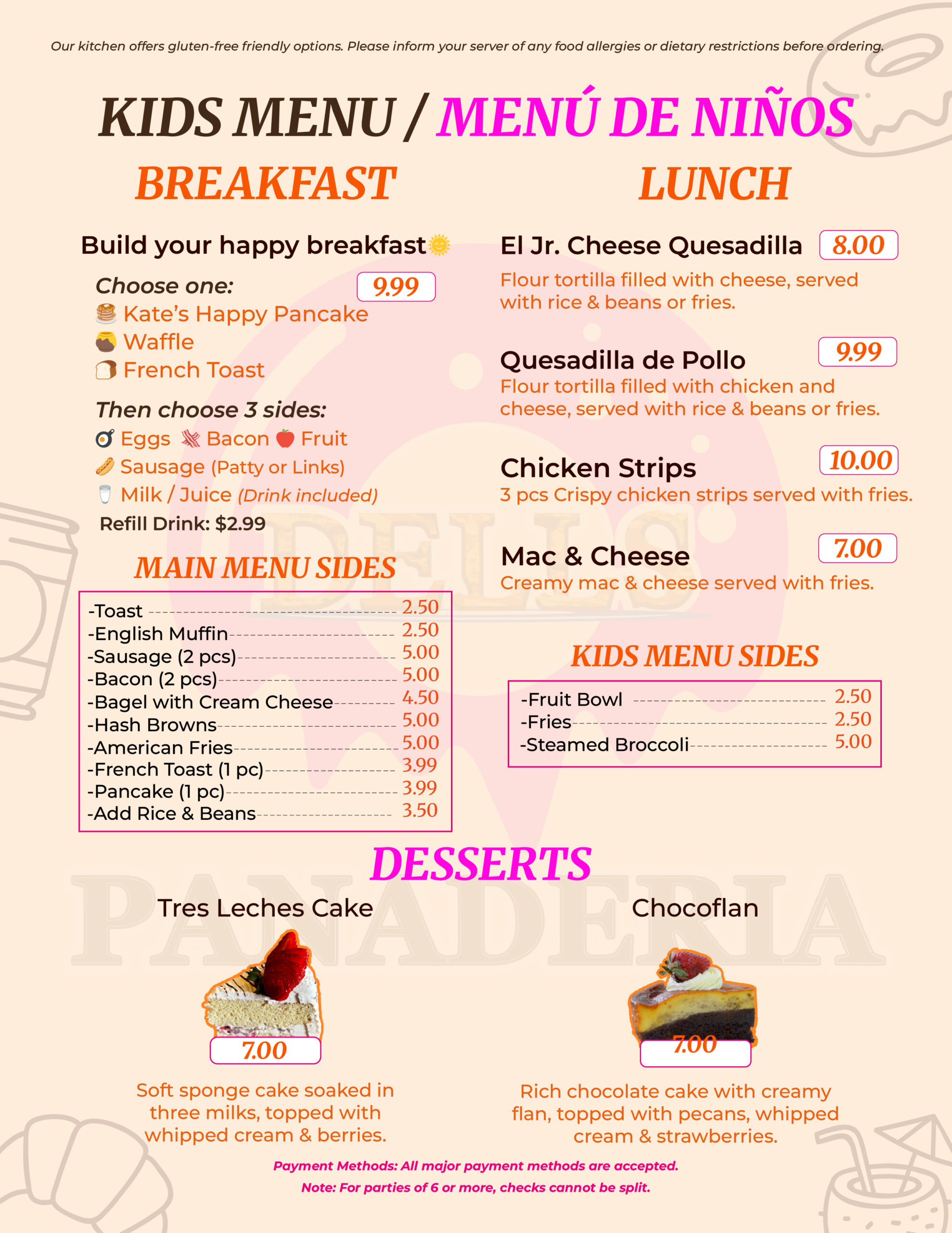 Menu Page 6