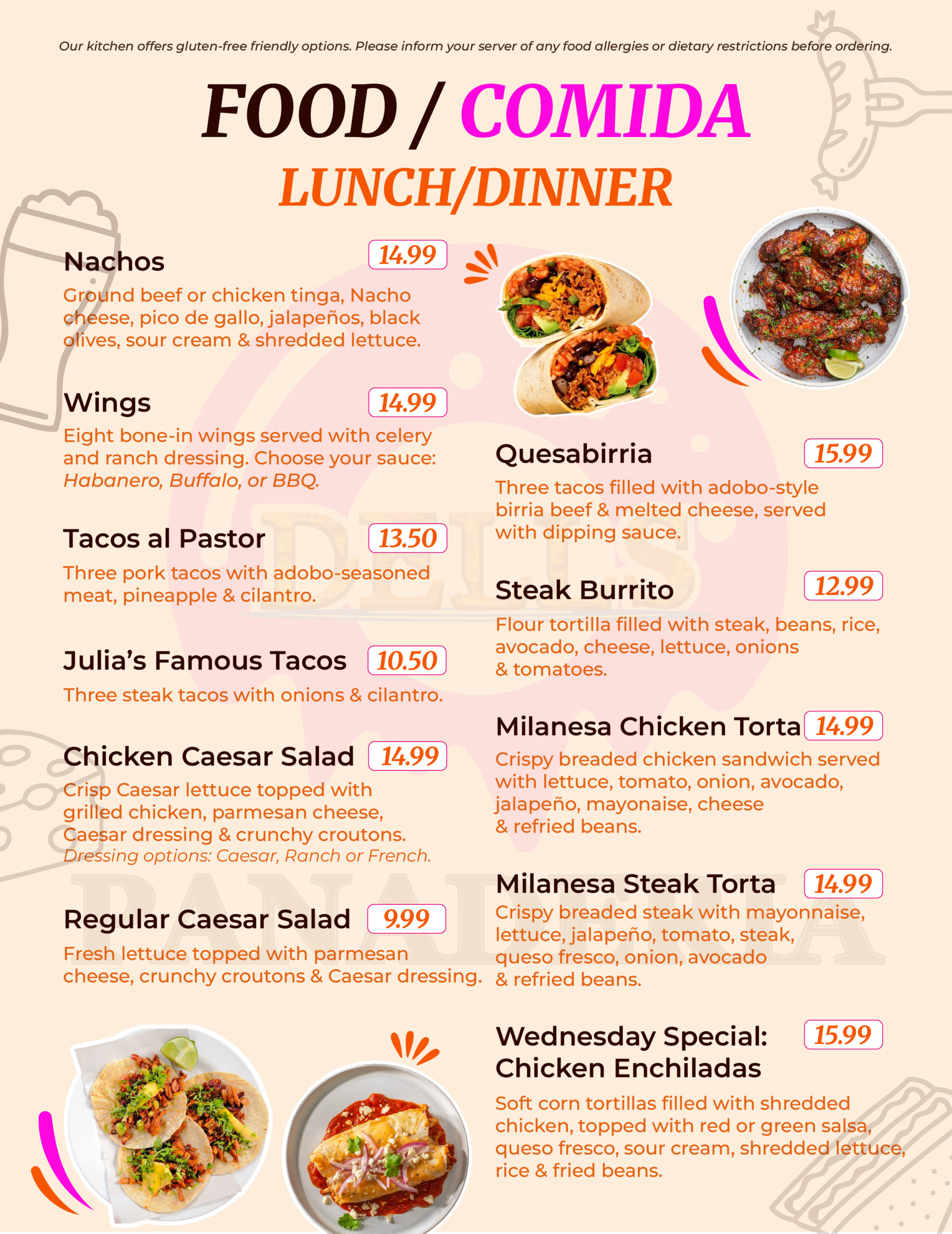 Menu Page 4