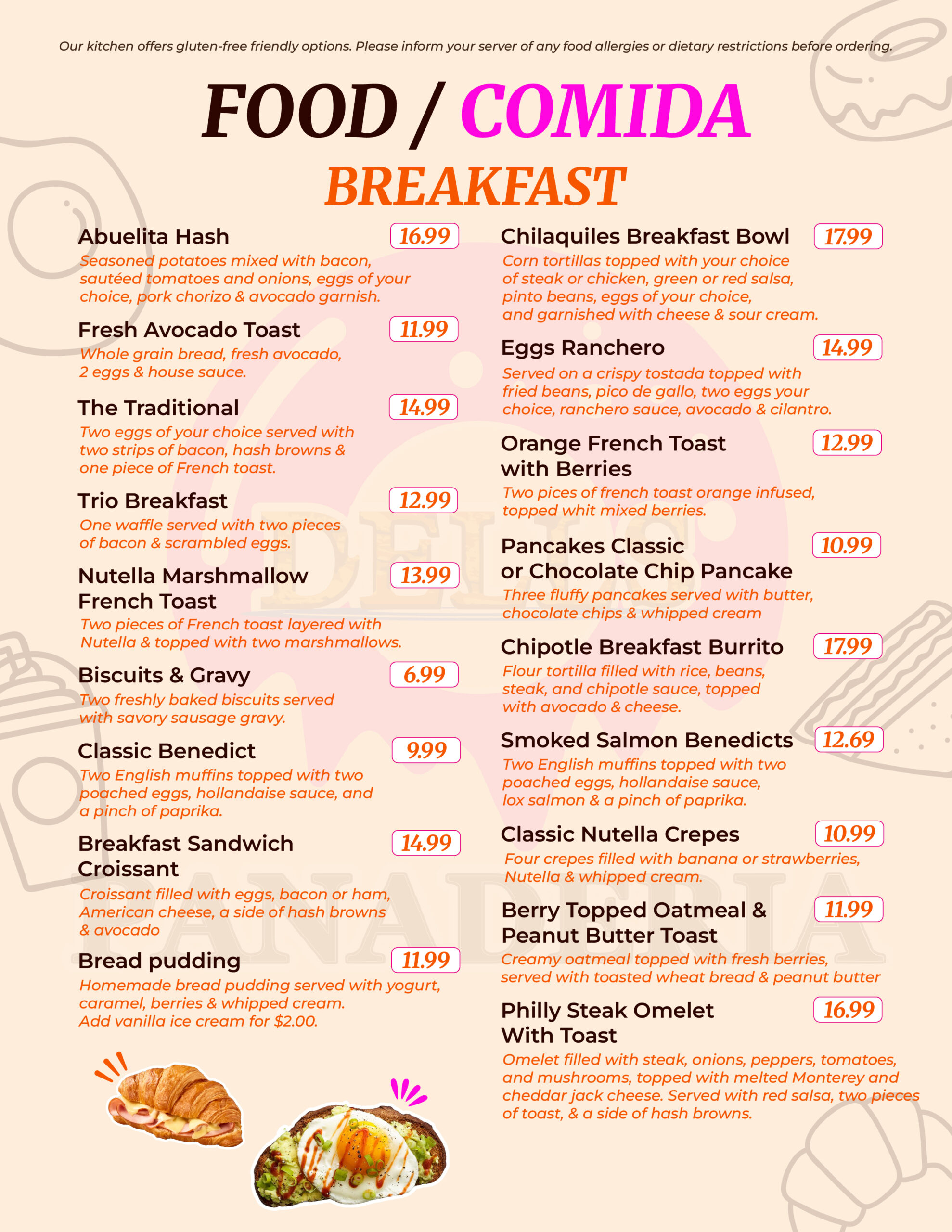 Menu Page 3